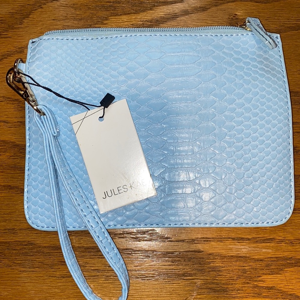 Jules kae Jen - leather wristlet clutch.   NEW
